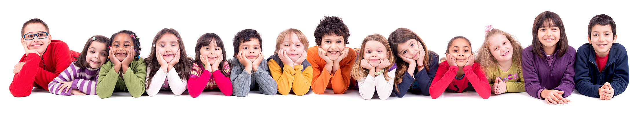 children laying side by side